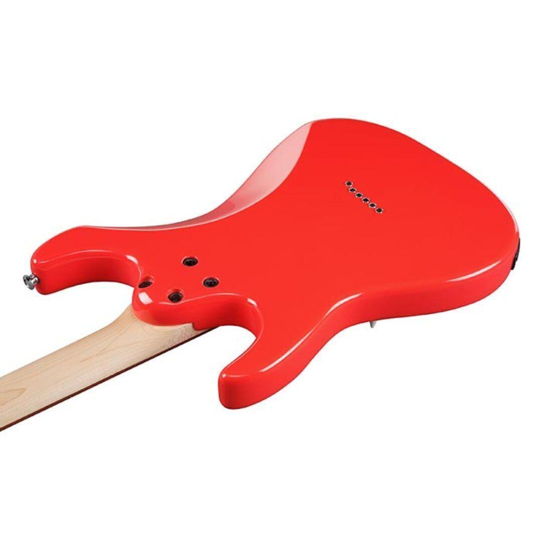 Angle. Ibanez - AZ Standard 6str Electric Guitar - Vermilion.