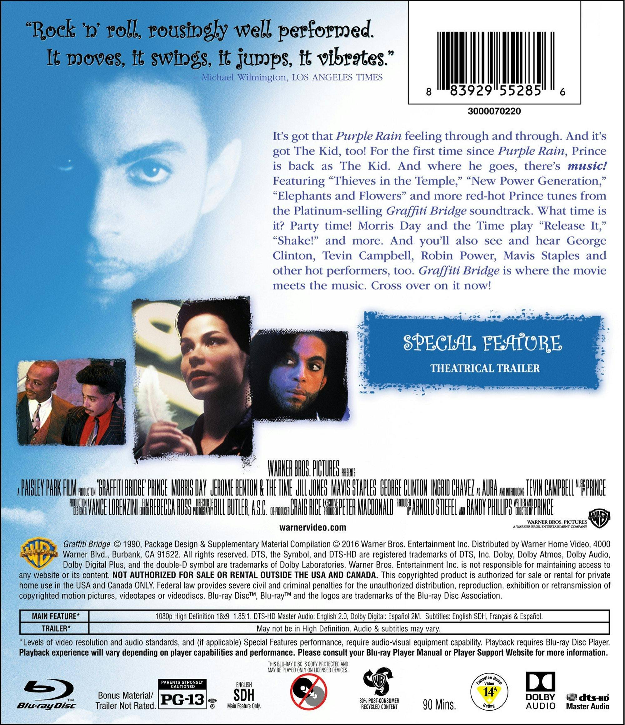 Back. Graffiti Bridge (Blu-ray Commemorative Edition) [Blu-ray].