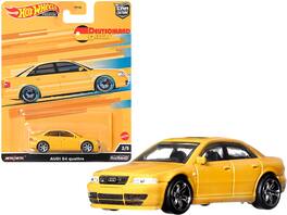 Audi S4 Quattro with Sunroof "Deutschland Design" Series Diecast Model Car by Hot Wheels - Yellow