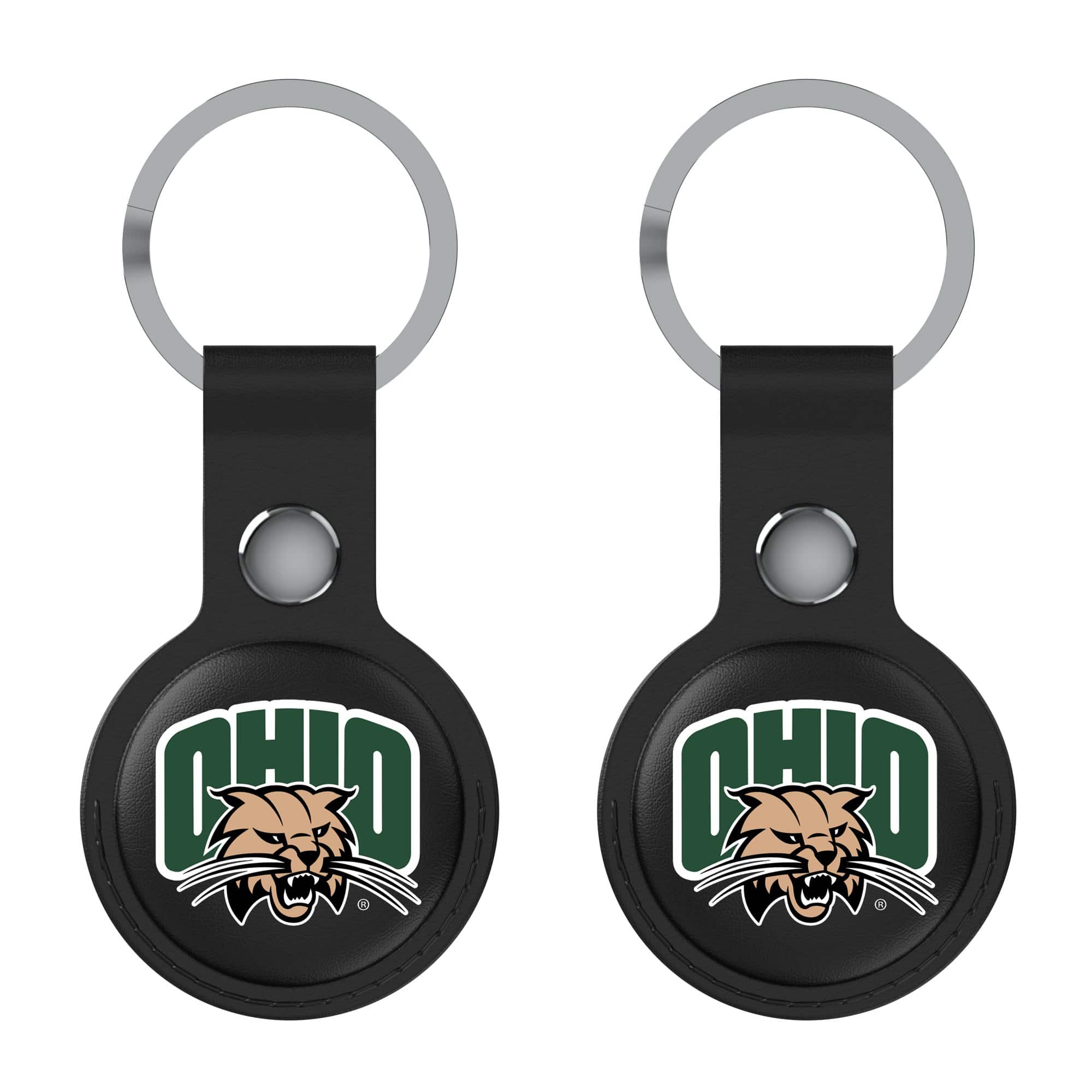Keyscaper - Ohio Bobcats Two-Pack AirTag Holders - No Size - Black