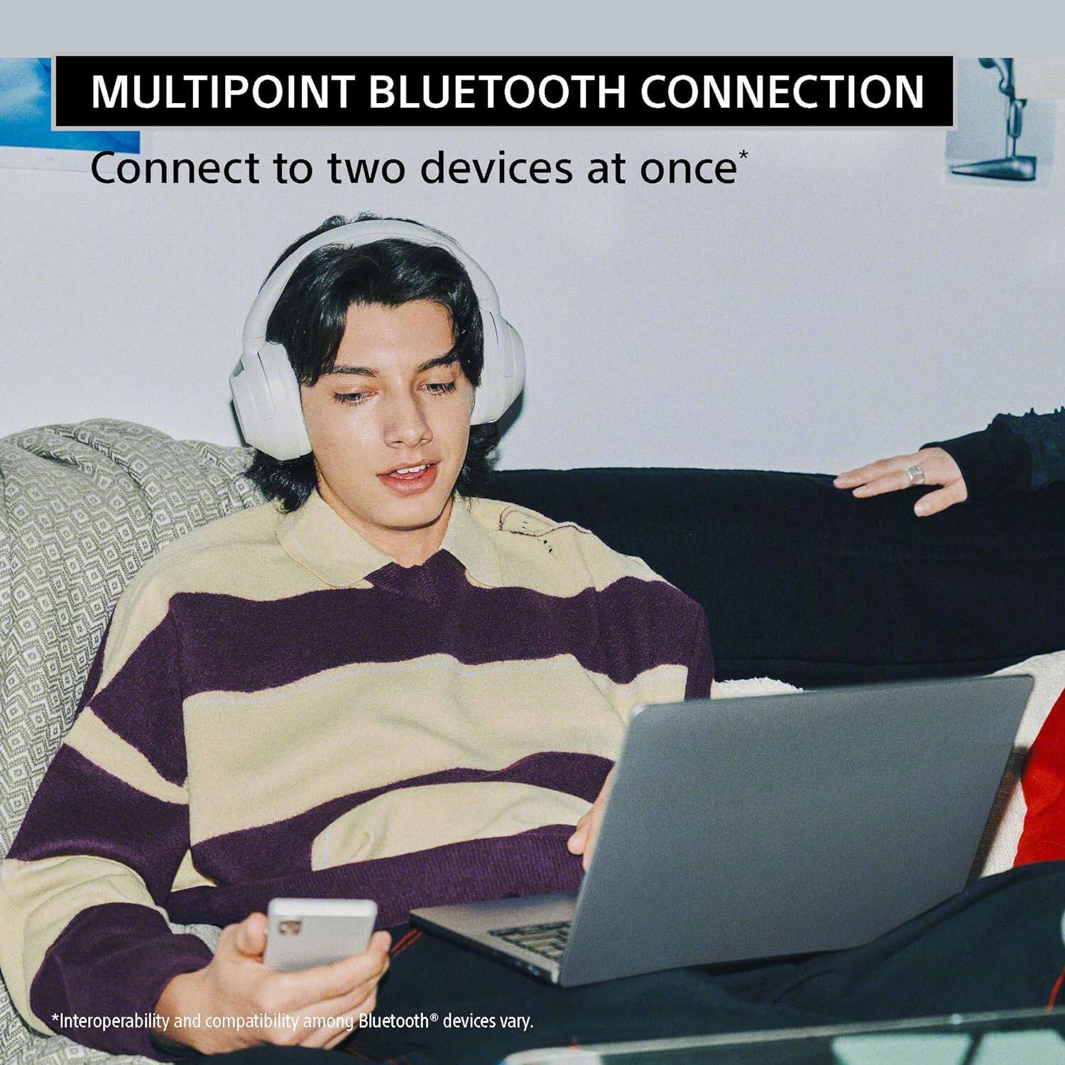 MULTIPOINT BLUETOOTH CONNECTION  
Connect to two devices at once*  
*Interoperability and compatibility among Bluetooth® devices vary.