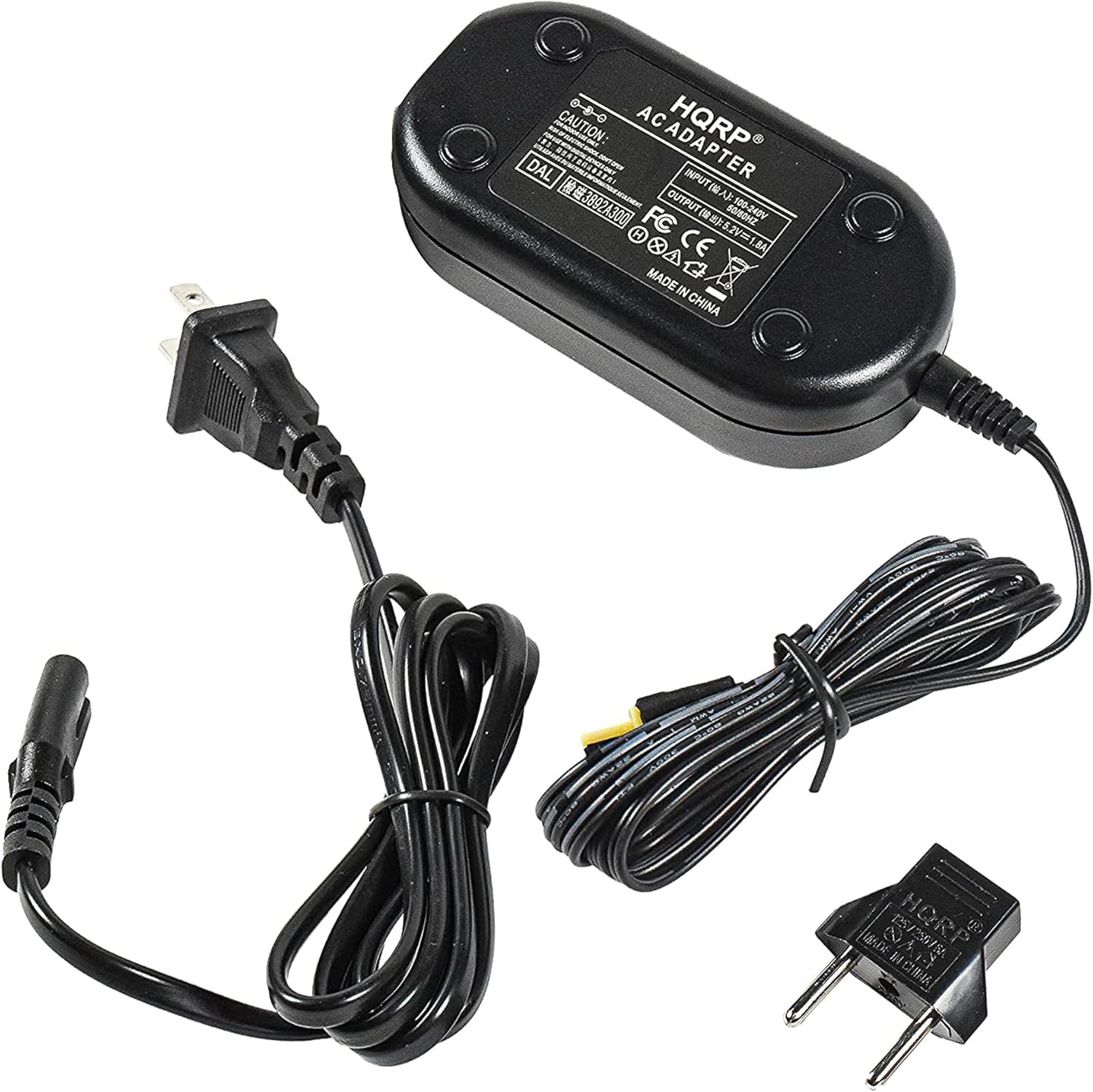 CAUTION  
AC ADAPTER  
INPUT: 100-240V 50/60Hz  
OUTPUT: 12V 2A  
HQRD  
MADE IN CHINA