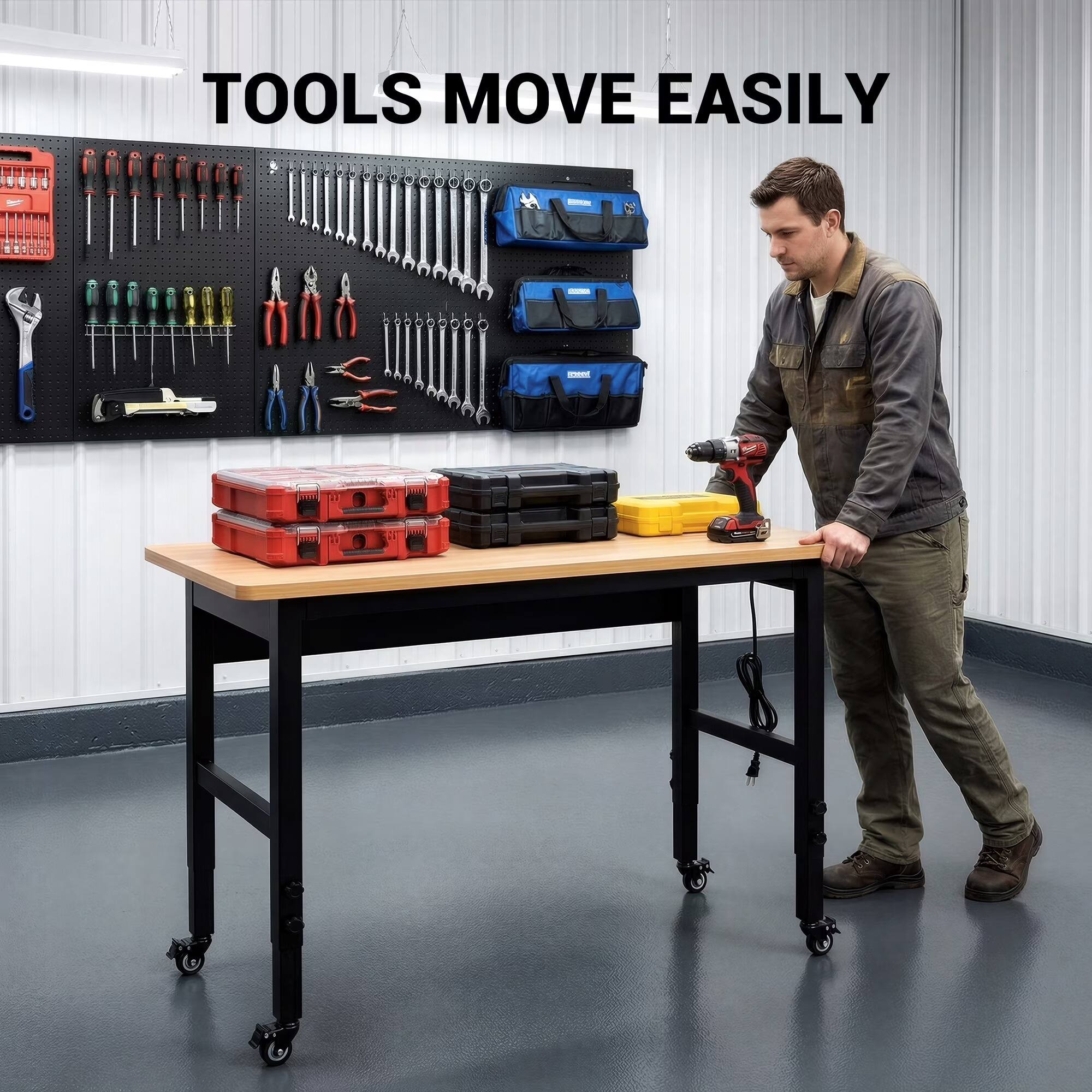 TOOLS MOVE EASILY