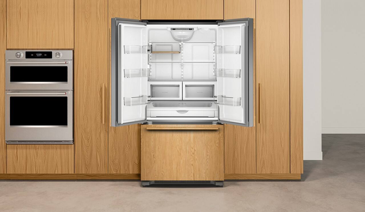 Alt View 12. KitchenAid - 36" wide 22 cu. ft. Panel-Ready (not included) Counter-Depth French Door Refrigerator with Internal Water Dispenser - Panel Ready.