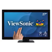 ViewSonic - TD2760 27" LED FHD Touch Screen Monitor (HDMI, VGA) - Black - Front_Zoom