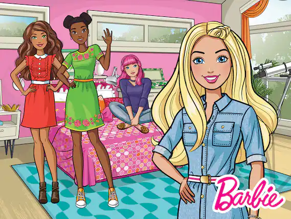 Front. TCG Toys - BARBIE COLOR PUZZLE.