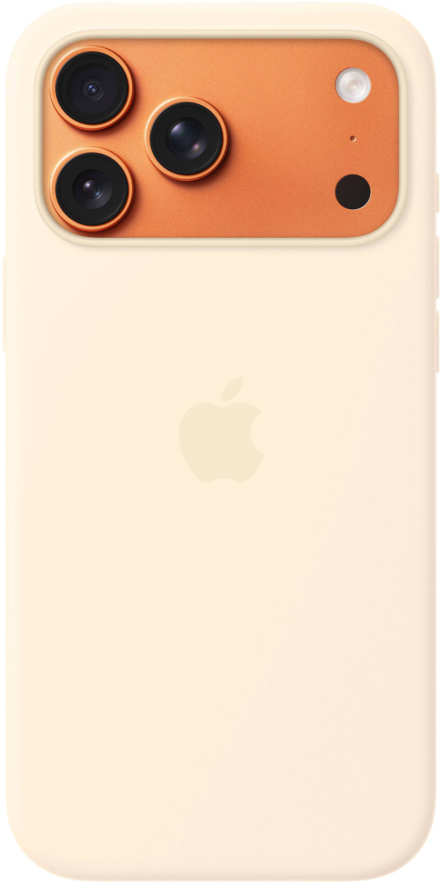 Alt View 1. Apple - iPhone 17 Pro Max Silicone Case with MagSafe - Vanilla.