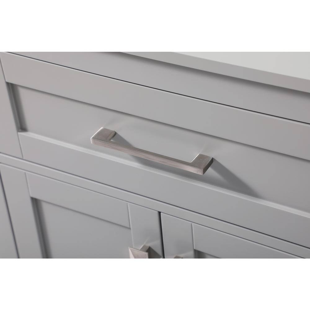 Alt View 10. Elegant Kitchen and Bath - 24 Inch Wide Bathroom Storage Freestanding Cabinet In Grey - Grey.