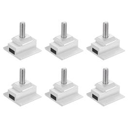 Unique Bargains - Adjustable Solar End Clamp Aluminum 30mm for Solar Panel Mount Bracket Roof Mounting System - Silver