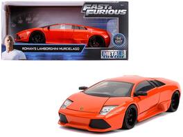 Roman's Lamborghini Murcielago "Fast & Furious" Movie 1/24 Diecast Model Car by Jada - Orange