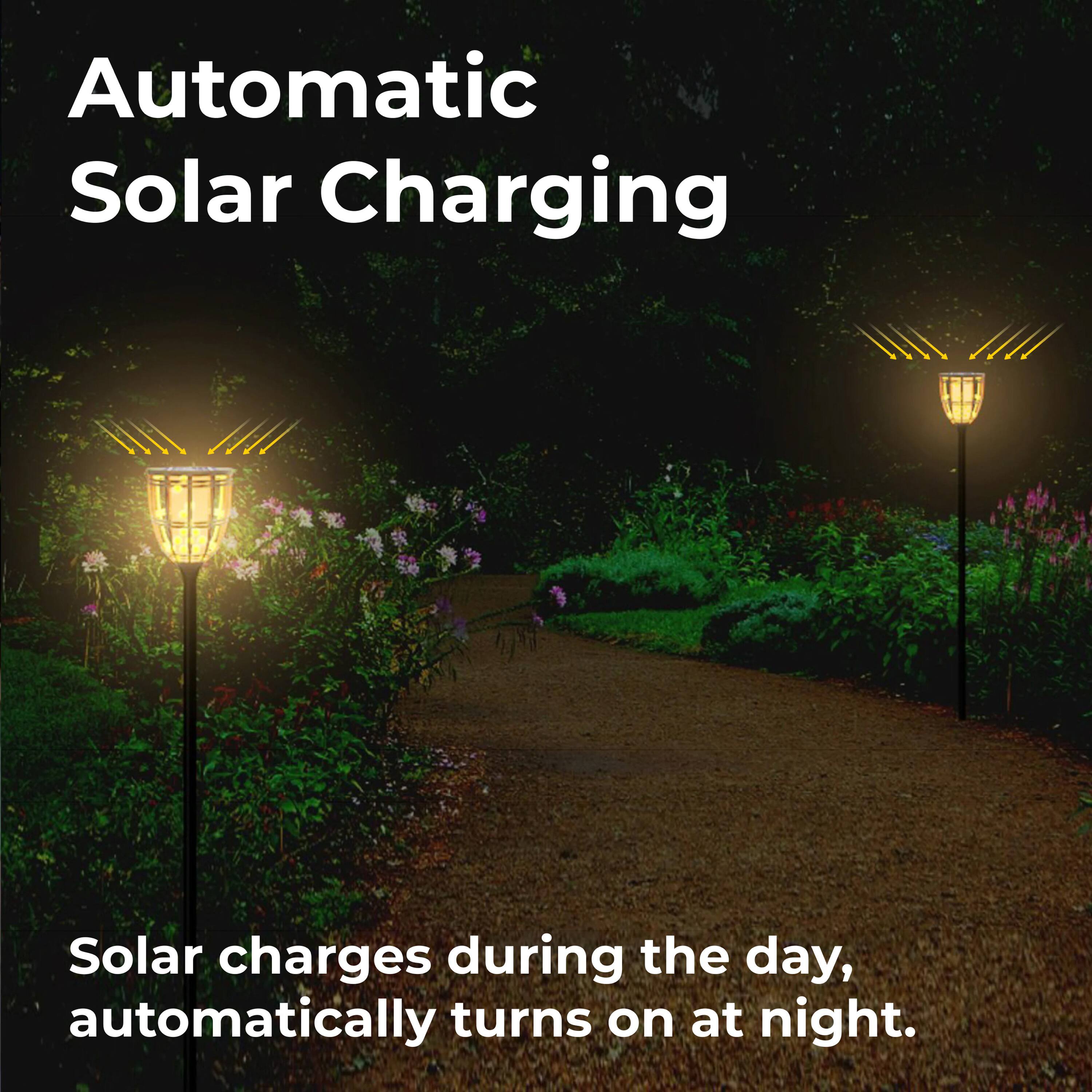 Automatic Solar Charging

Solar charges during the day, automatically turns on at night.