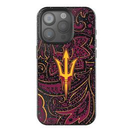 Keyscaper - NCAA - Arizona State Sun Devils Paisley Bling iPhone Case - 15 - Black