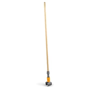 Front. Coastwide Professional - Coastwide Professional™ 60" Clamp Style Wood Wet Mop Handle, Plastic Head (CW61060-CC).