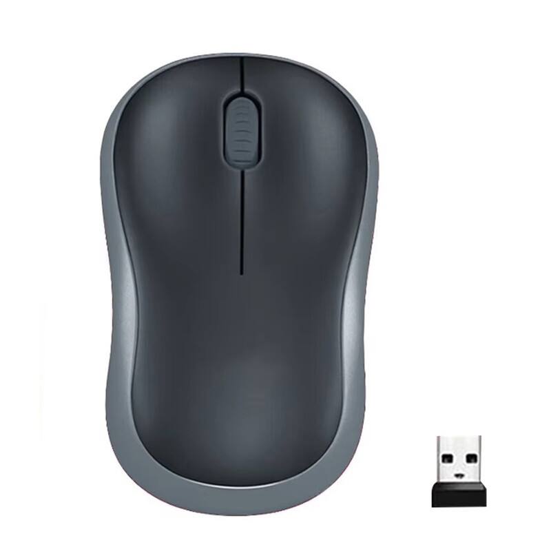 Alt View 1. Luckbyte - Ergonomic Silent Wireless Mouse - 1000 DPI Optical Travel Mouse with USB Mini Receiver for Laptop & Desktop - Black.