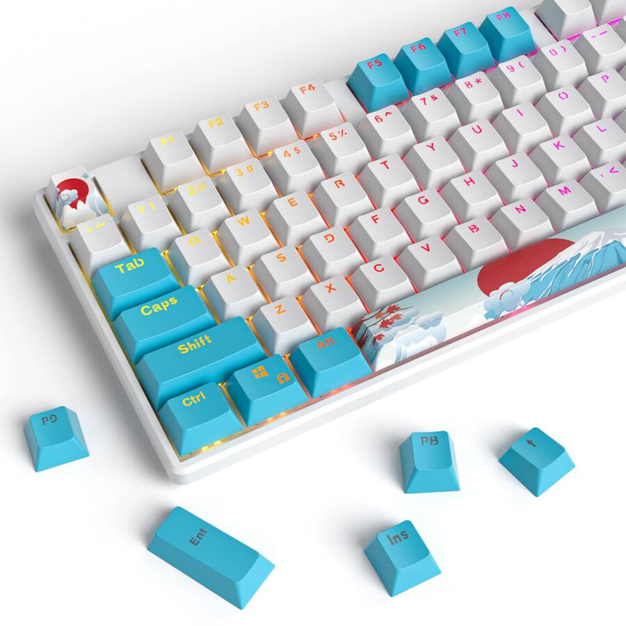 PARKER SLATER Keycaps 60 Percent 104 Backlit Pbt Key Cap Set For 60% ...