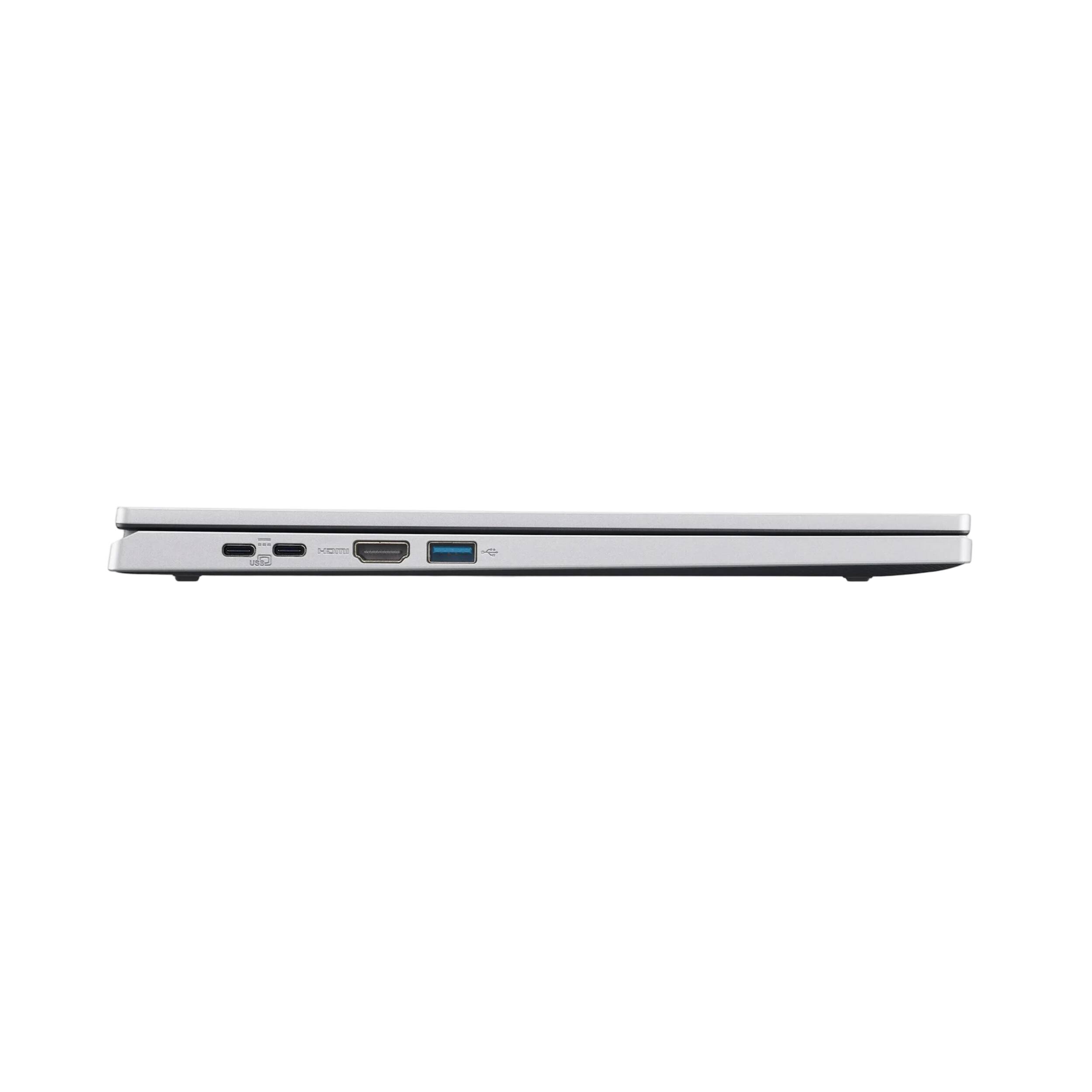 Alt View 7. Acer - Acer Aspire Go 15.6" FHD Touchscreen Laptop,AMD Ryzen 5 7520U,8GB LPDDR5,512GB SSD+160GB Dock Set,Win 11 Pro,Silver - Silver.
