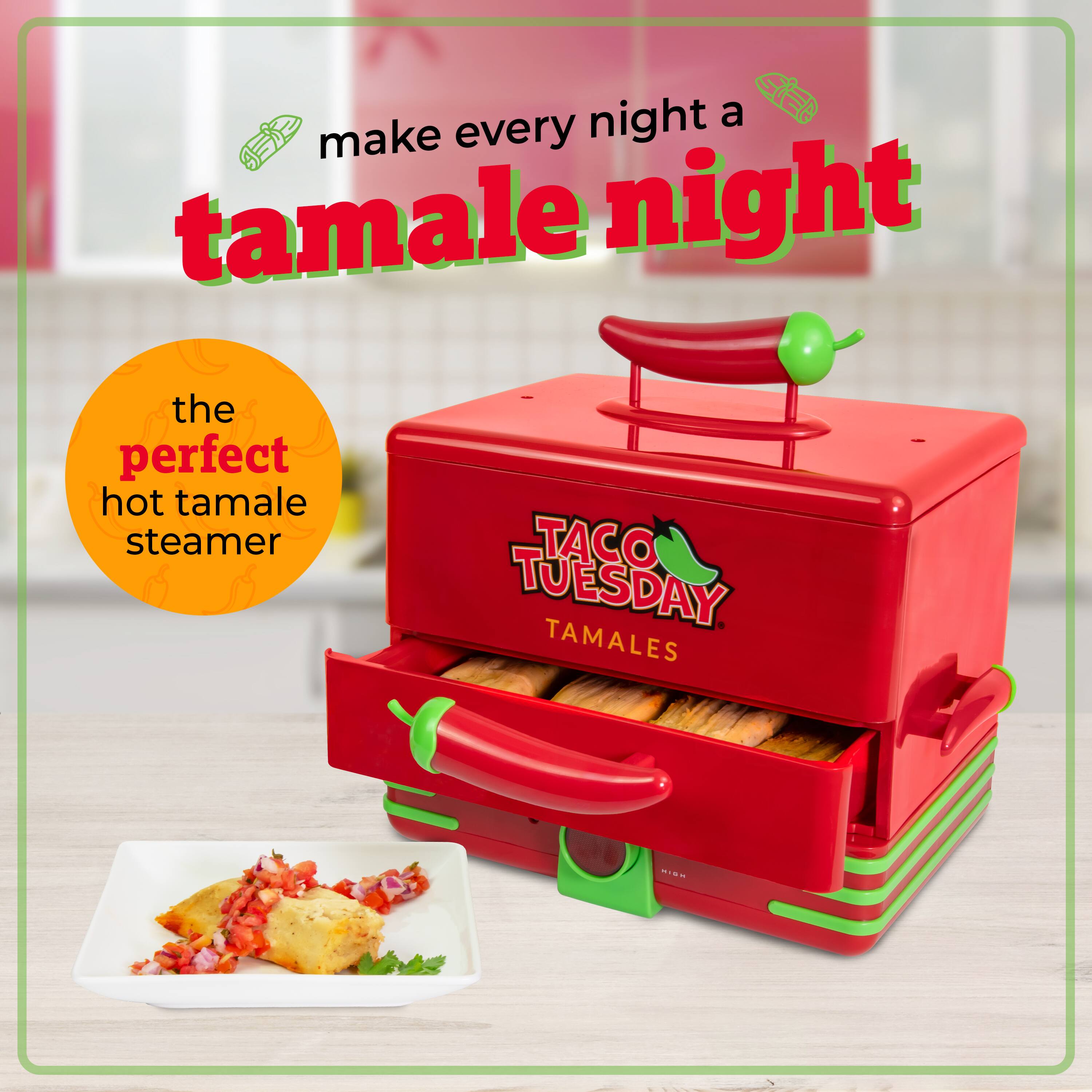 Make every night a tamale night

The perfect hot tamale steamer

TACO TUESDAY TAMALES