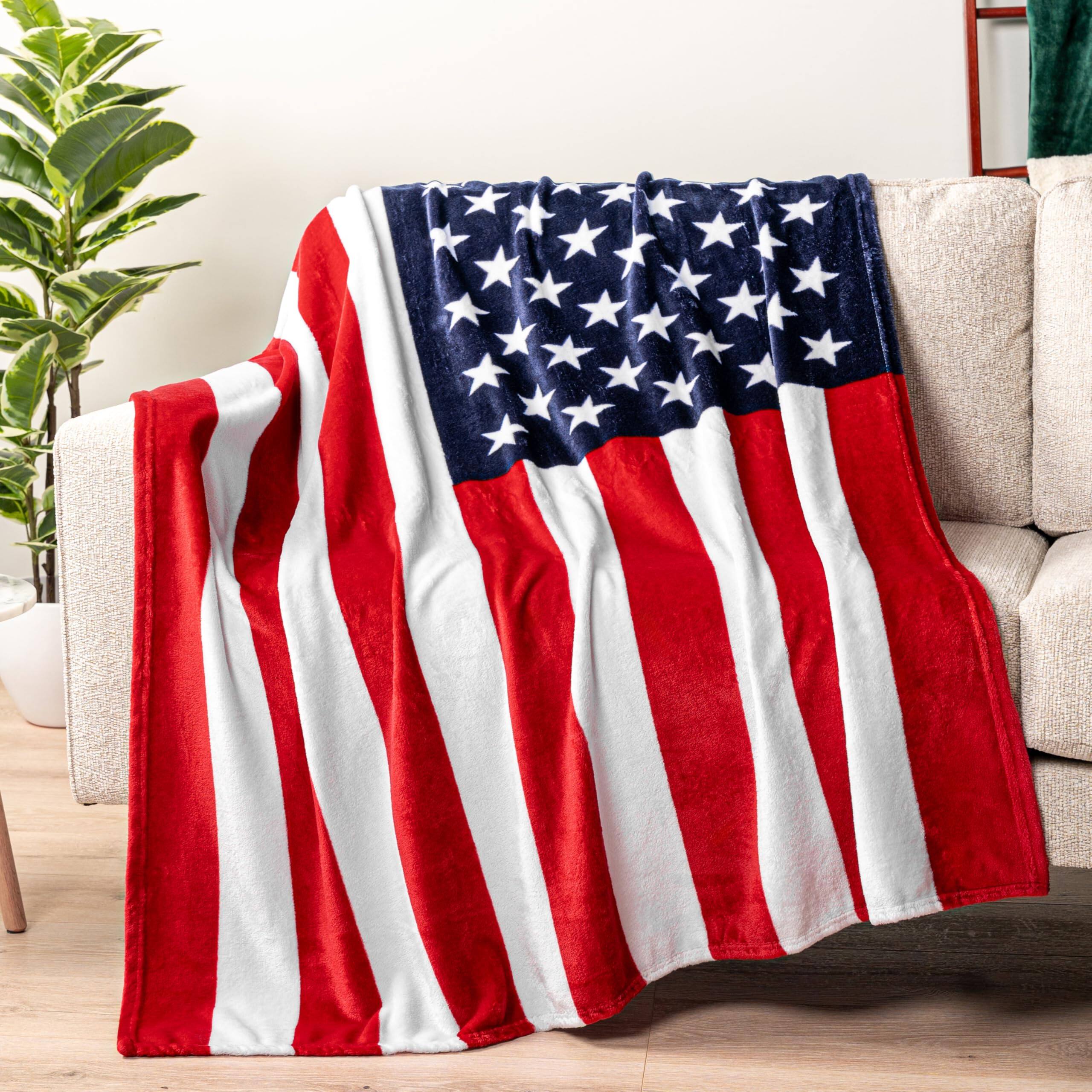 American Flag 50 x 60 Inches - Throw