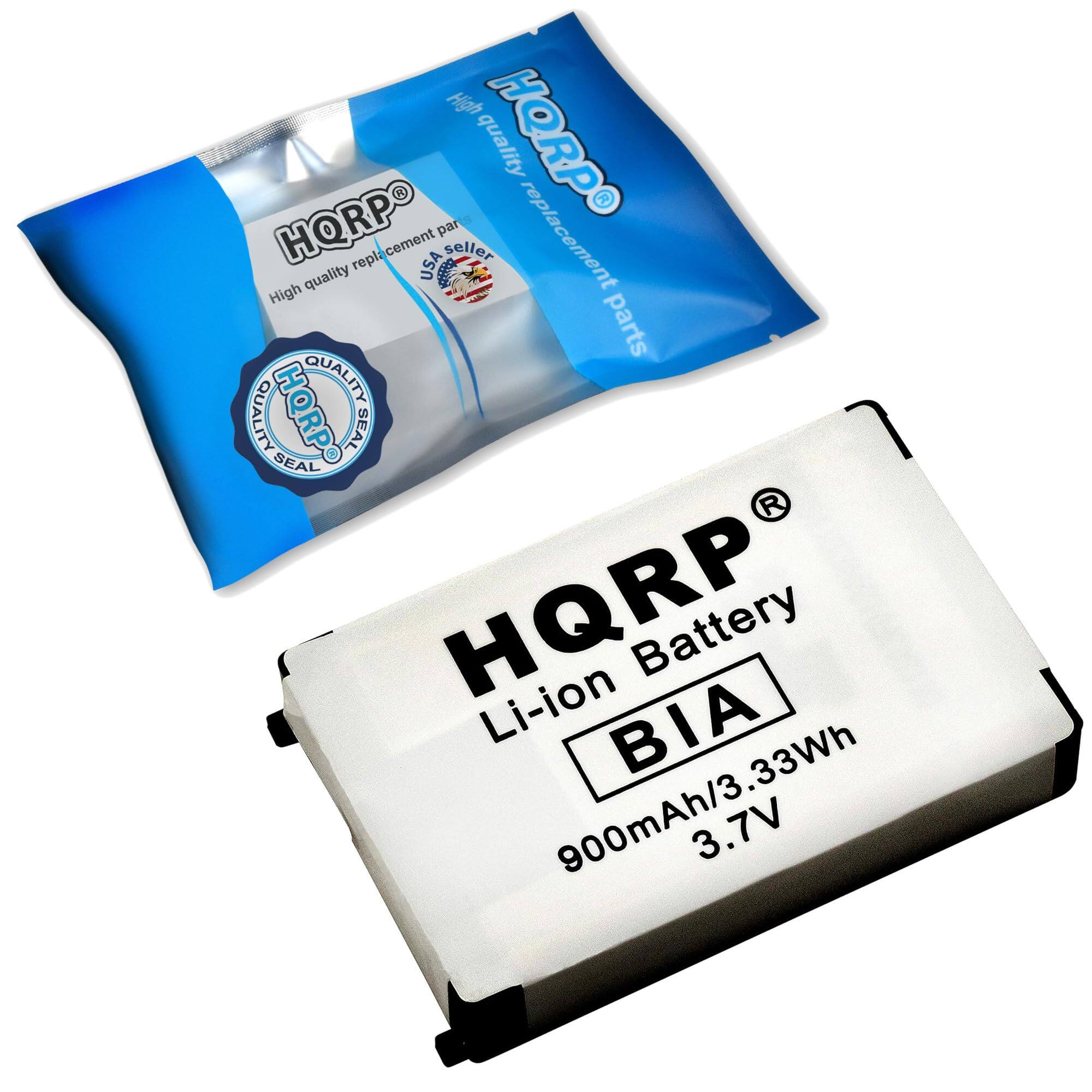 High quality replacement parts  
HQRP  
High quality replacement parts  
HQRP  
Li-ion Battery  
BIA  
900mAh/3.33Wh  
3.7V