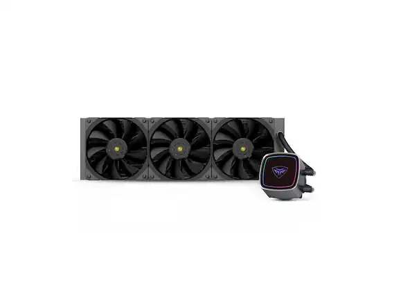 Front. PCCOOLER - DE360-BKAWXX-GL Powerful Dual-Pump AIO Liquid CPU Cooler - Black.