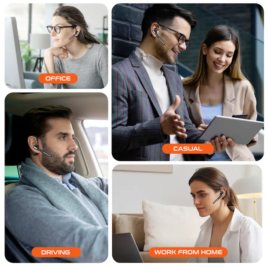 Delton 90X Wireless Bluetooth Earpiece with Noise Cancelling Microphone ...