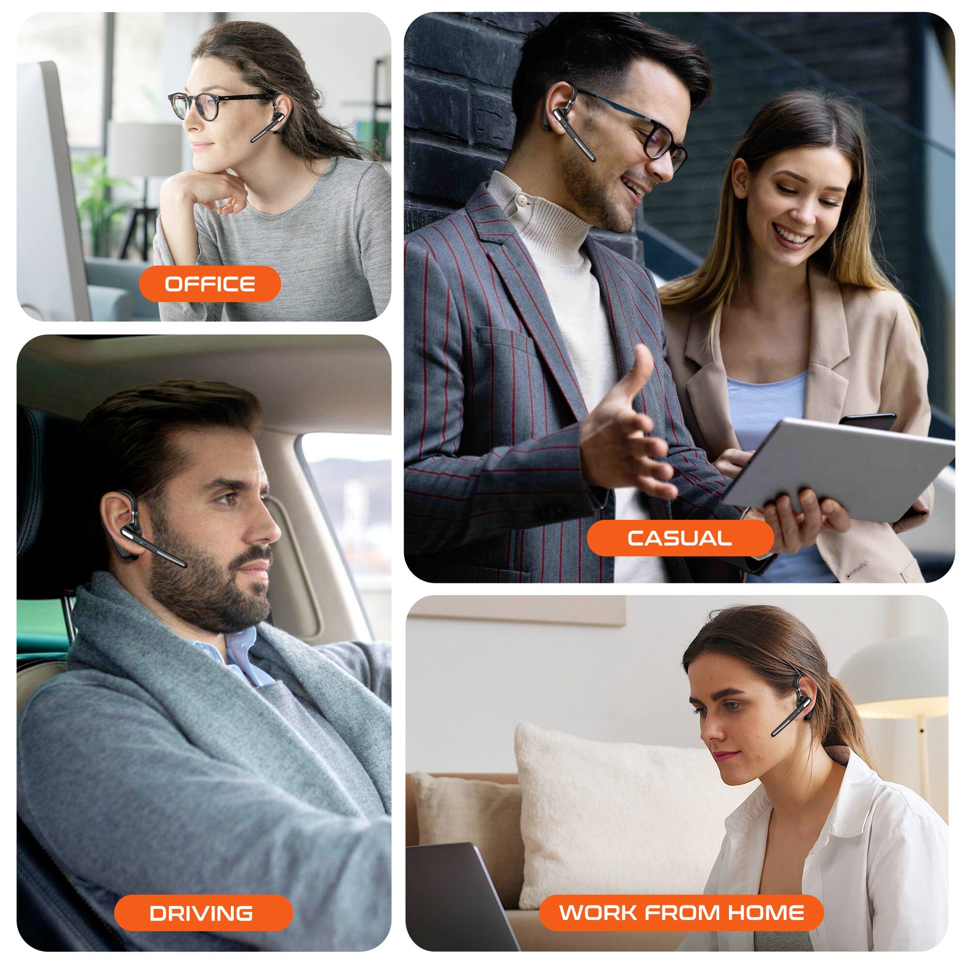 OFFICE
CASUAL
DRIVING
WORK FROM HOME