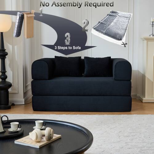 No Assembly Required  
3 Steps to Sofa