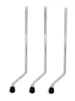 Gibraltar Hardware - Floor Tom Legs, 12.7 mm Diameter Chrome Legs with Large Non Skid Rubber Feet for Maximum Stability & Resonance, Set of 3