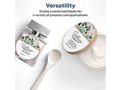 Versatility  
Create customized labels for a variety of projects and applications.  

Bellezza  
PAFUM 00  
Belleza CREME