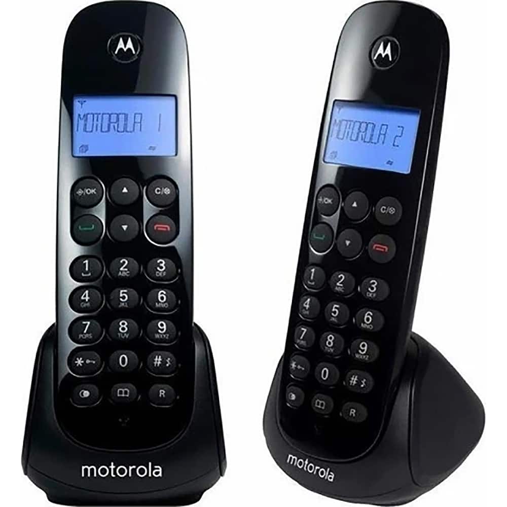 Motorola - 2 Cordless Phone Set - Black