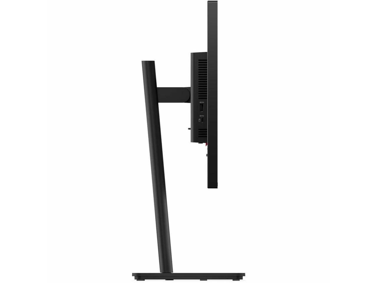 Left. Lenovo - Lenovo ThinkVision T24-40 24" Full HD IPS Monitor - 1920x1080 - 4ms - USB-C, HDMI, VGA, DP, USB Hub - black.