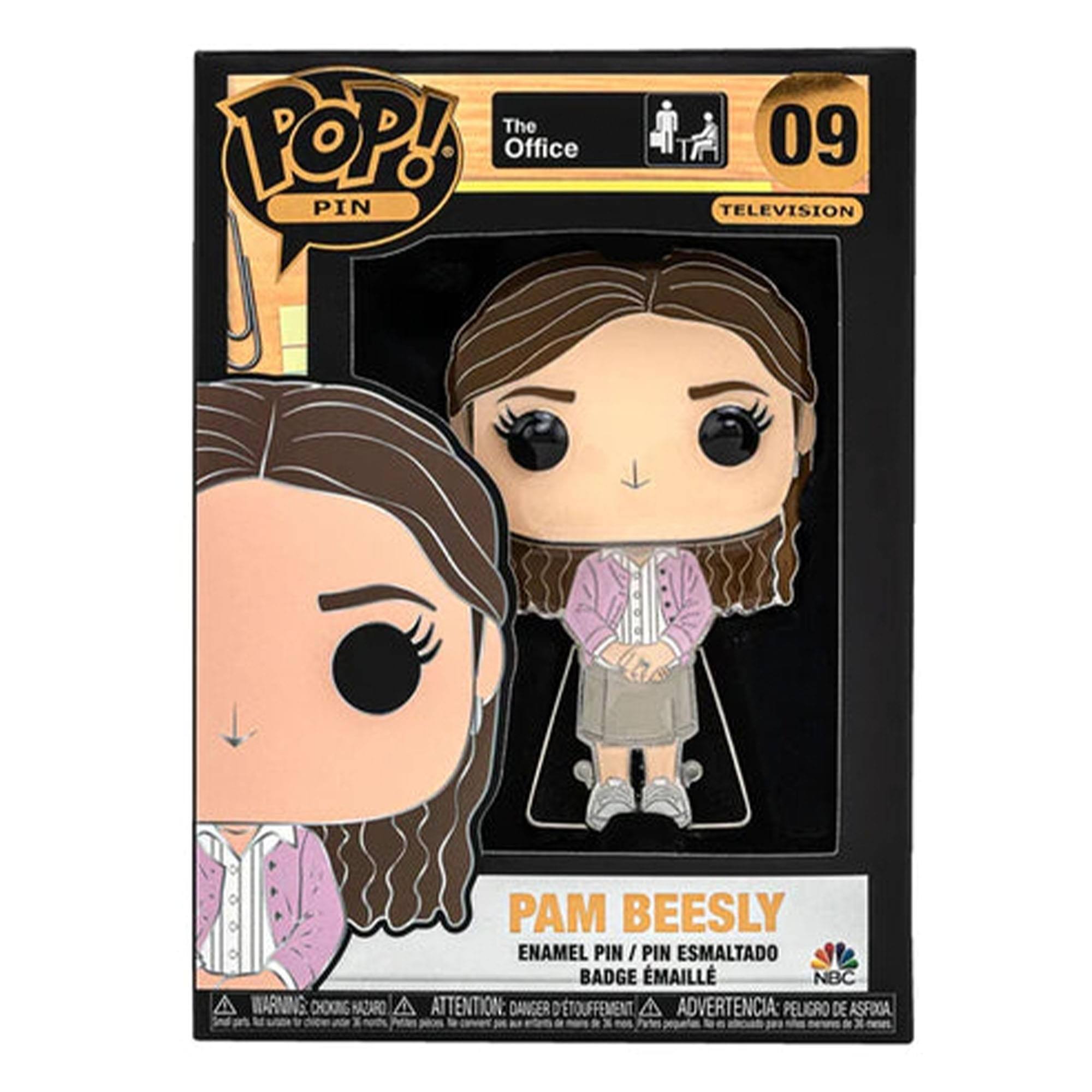 The POP! Office PIN 09 TELEVISION  
Pam Beesly  
Enamel Pin / Pin Esmaltado / Badge Emaille  
NBC  
Warning: Choking Hazard - Small parts. Not for children under 3 years.  
Attention: Danger de suffocation - ADVERTENCIA: Peligro de asfixia