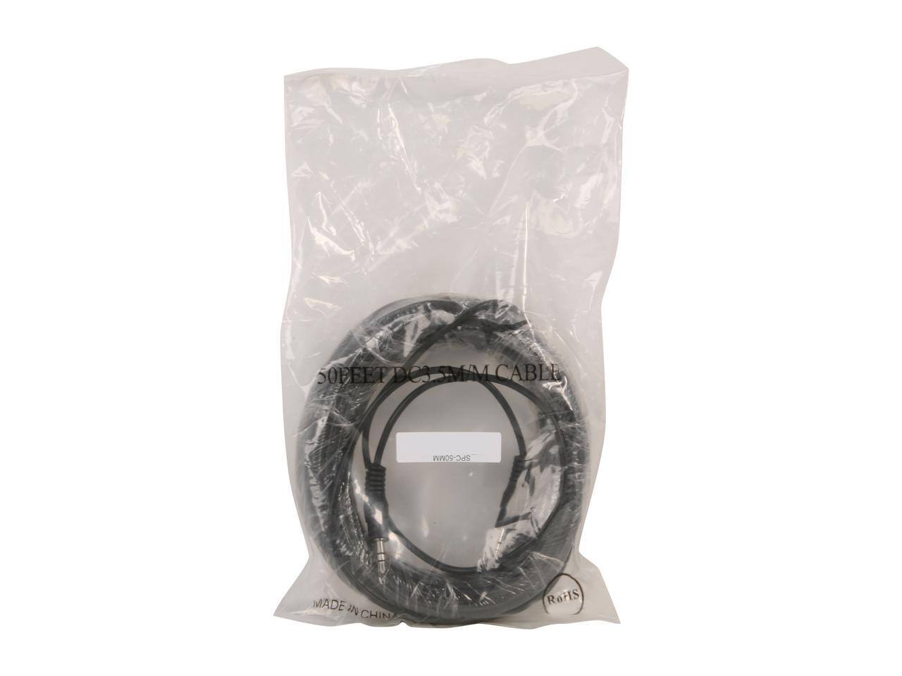 50 FEET DC3.5MM CABLE  
SPC-50MM  
MADE IN CHINA  
RoHS
