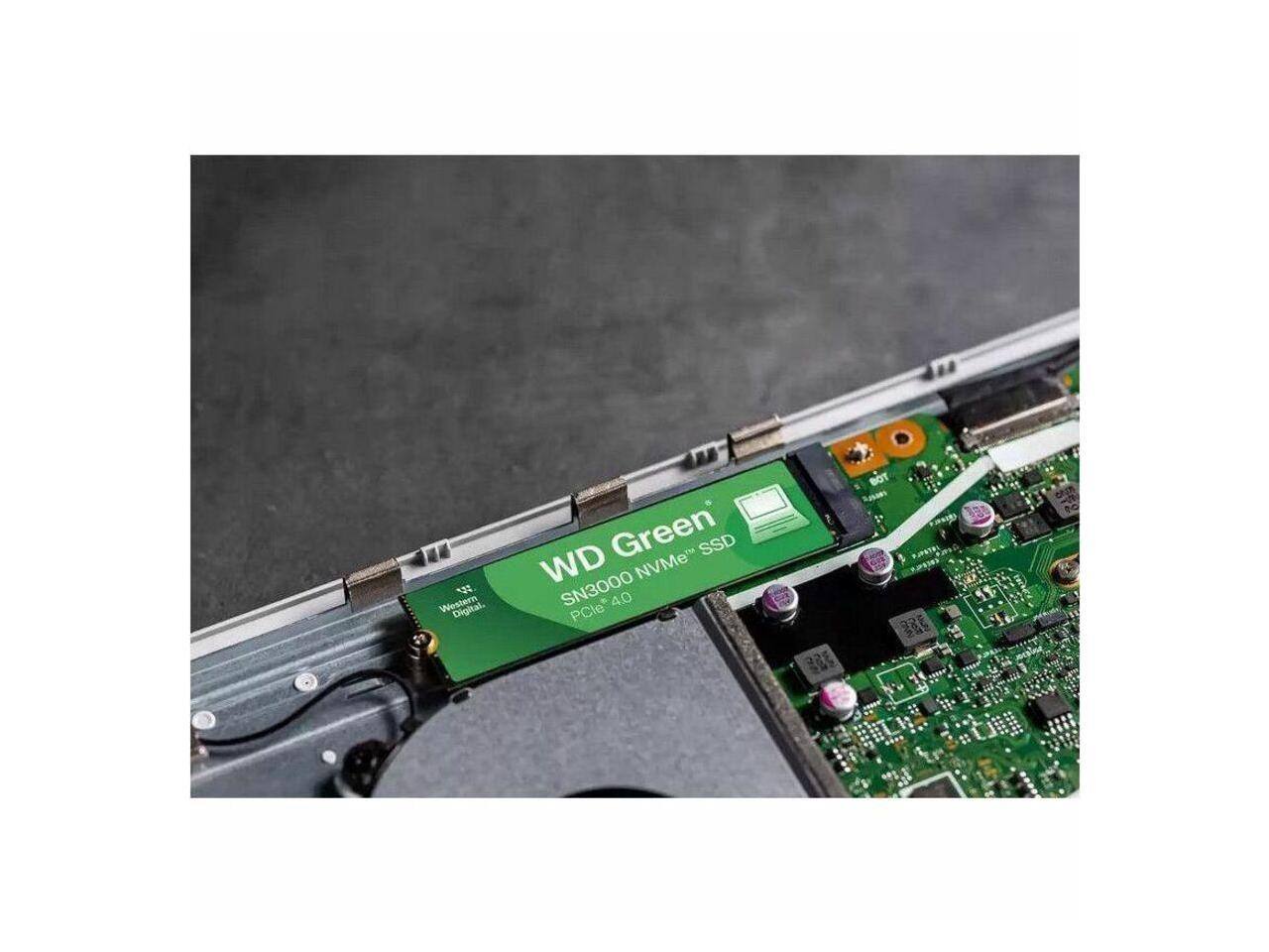 Western Green NVMe SSD WD SN3000 4.0 PCIe" BOT Sales