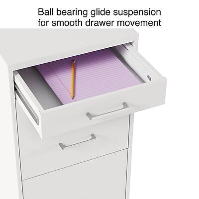 Ball bearing glide suspension for smooth drawer movement