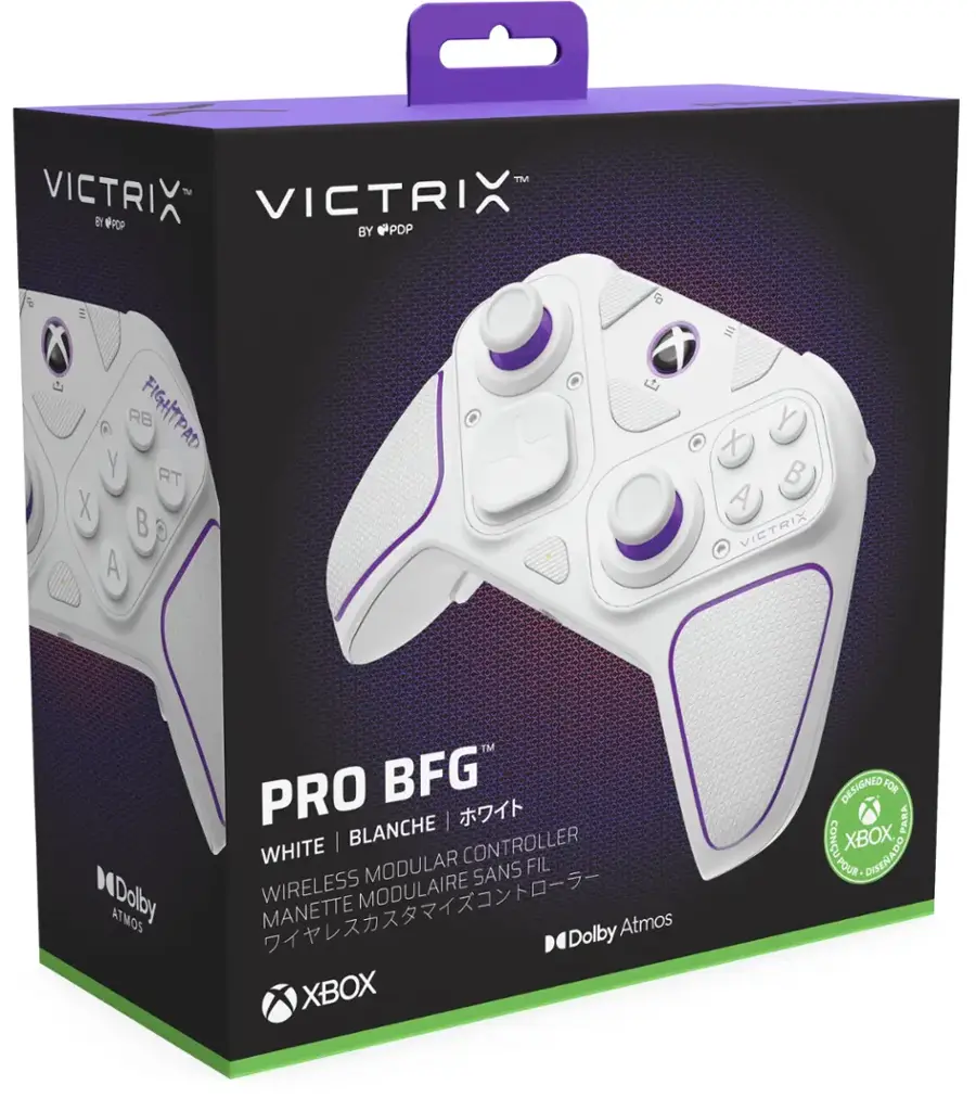 PDP Victrix Pro BFG Wireless Controller for Xbox Series X|S, Xbox One, and  Windows 10/11 PC White 049-002-WH - Open Box - Best Buy