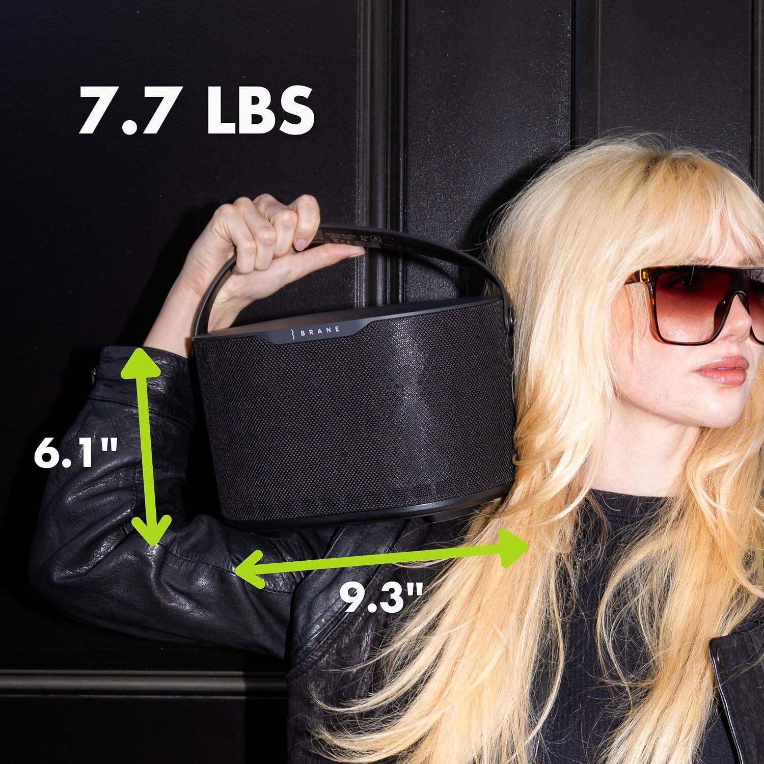 7.7 LBS  
BRANE  
6.1"  
9.3"