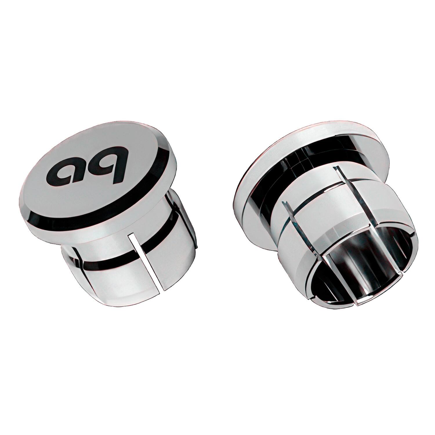 Front. AudioQuest - AudioQuest XLR Input Noise-Stopper (Female) Input Caps - Silver.