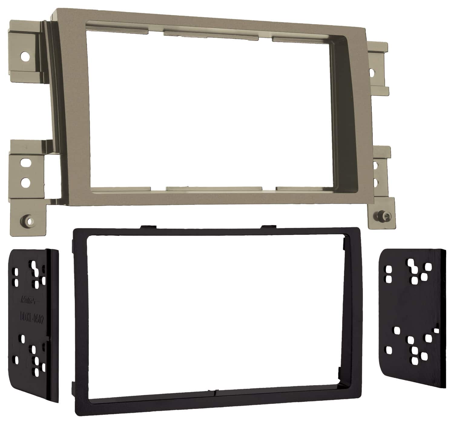 Front. Metra - Dash Kit for Select 2006-2013 Suzuki Grand DDIN - Tan.