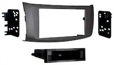 Front. Metra - Dash Kit for Select 2013-2019 Nissan Sentra DIN - Gray.