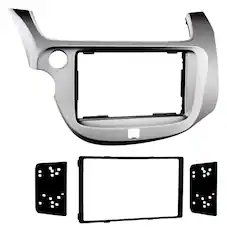 Front. Metra - Dash Kit for Select 2009-2013 Honda Fit DDIN - Silver.