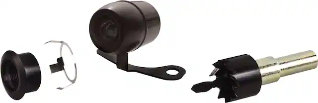 Front. Metra - Install Bay Bullet Camera for Most Vehicles - Black.