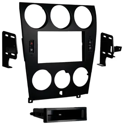 Front. Metra - Dash Kit for Select 2006-2008 Mazda 6 DIN DDIN - Black.