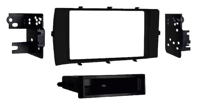 Front. Metra - Dash Kit for Select 2012-2014 Toyota Prius DIN - Black.