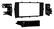 Front. Metra - Dash Kit for Select 2012-2014 Toyota Prius DIN - Black.