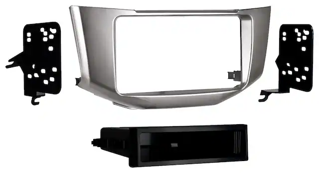 Front. Metra - Dash Kit for Select 2004-2009 Lexus RX 350 RX 330 RX DIN DDIN - Silver.