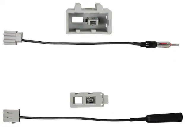 Front. Metra - Antenna Adapter for Most 2009 and Later Hyundai and Kia Vehicles - Black.