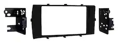 Front. Metra - Dash Kit for Select 2012-2014 Toyota Prius DDIN - Matte Black.