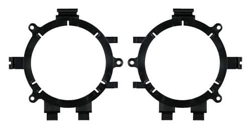 Front. Metra - Speaker Bracket for Select 1995-2013 Chevrolet GMC - Black.