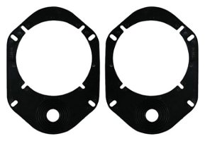 Metra - Speaker Adapter Plates for Most Vehicles With 6" Speaker Locations (Pair) - Black - Front_Zoom